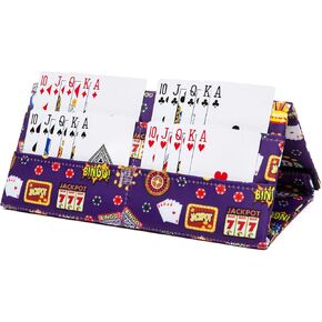 حامل البطاقات لـ Canasta و Poker و Bridge & Casino Games - Bingo Pull Tabs و Tickets Organizer - هدايا لاعب لعبة البطاقات المرح للبالغين وكبار السن in Kuwait