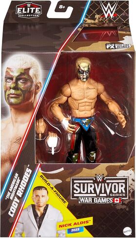 لعبة كودي رودز (طلاء وجه مموه) من سلسلة WWE Elite Survivor 2025، شخصية مصارعة in Saudi Arabia