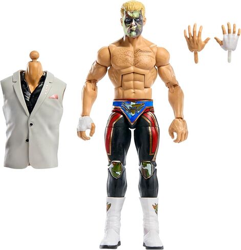 لعبة كودي رودز (طلاء وجه مموه) من سلسلة WWE Elite Survivor 2025، شخصية مصارعة in Saudi Arabia
