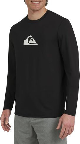 Quiksilver Men's Swimwear Regular Fit UPF 50 Long Sleeve Sun Tee Rash Guard Shirt (S-XXL) in Saudi Arabia