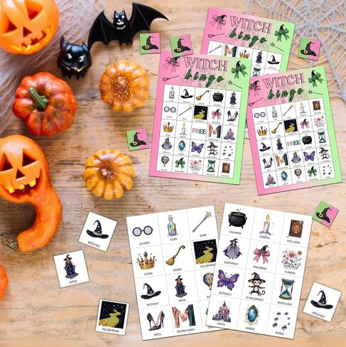 لعبة Halloween Bingo، ألعاب حفلات الهالوين السعيدة للبالغين، بطاقات ألعاب البنغو الحلوة أو المعالجة لأنشطة مجموعة كبيرة من أصدقاء العائلة، مستلزمات ديكور حفلات عطلات الخريف، 05 in Kuwait