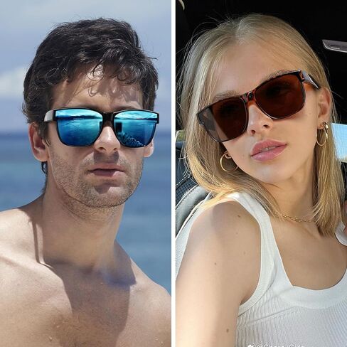 GEGURI Fit Over Glasses Sunglasses Polarized for Men & Women, Stylish Wrap Around Design Sun Glasses UV400 Protection in Kuwait