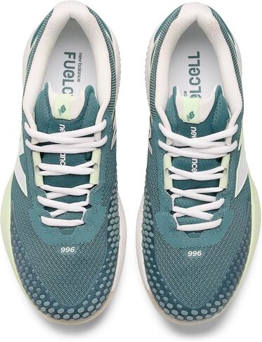New Balance Women's FuelCell 996 V6 Tennis Shoe, Black/White/Ambient Light, 8 in Saudi Arabia