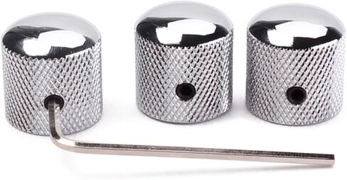 Gatuida 4pcs Guitar Bass Dome Control Knobs Spanner Knobs for Volume Tone Fits Solid Shaft Potentiometers Easy Installation in Saudi Arabia