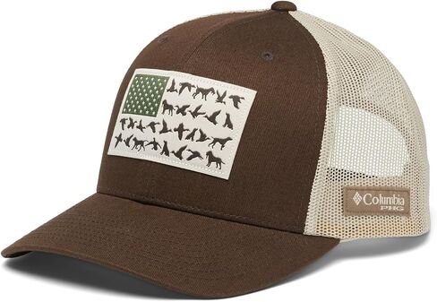 Columbia Unisex PHG Game Flag Mesh Snap Back, Cedar/White/Dog Flag, One Size in Kuwait