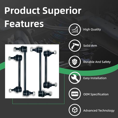 K750032 2PCS Front Stabilizer Sway Sway Bar Links for Hyundai 2007 2008 2009-2012 Elantra ، for Kia 2010-13 Forte/Forte Koup ، 2012-2013 in Kuwait