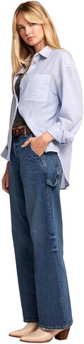 Current/Elliott Women’s The Candid Long Sleeve Linen Shirt – Linen Top, Button Down Shirt for Women in Saudi Arabia