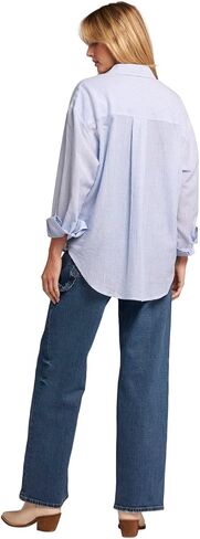 Current/Elliott Women’s The Candid Long Sleeve Linen Shirt – Linen Top, Button Down Shirt for Women in Saudi Arabia