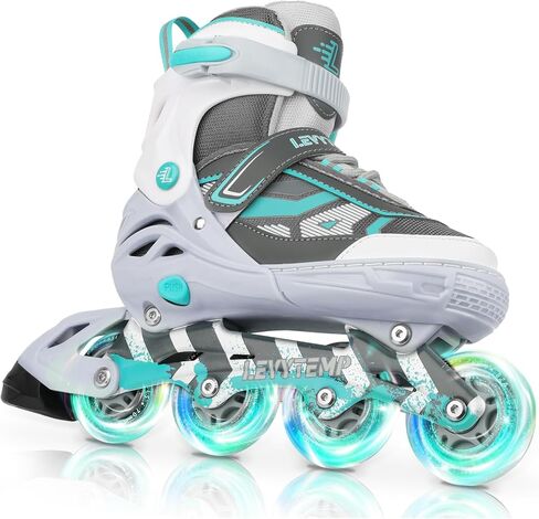 Adjustable Inline Skates for Kids and Adults, Outdoor Beginner Roller Skates with All Light Up Wheels for Girls, Boys, Men and Women in Saudi Arabia