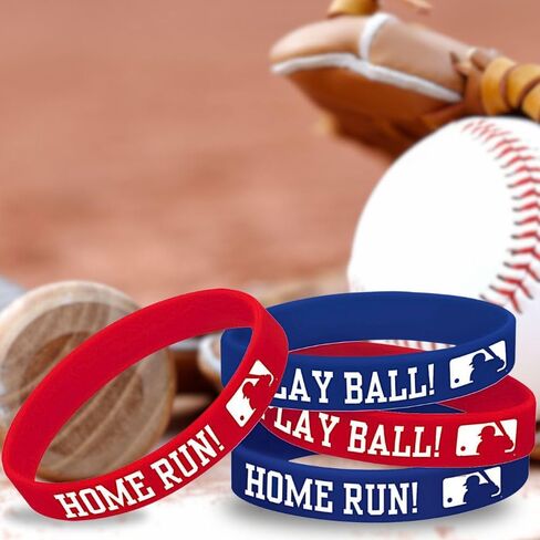 Official MLB Rubber Bracelets - 2.5" x 0.5" (Pack of 12) - Premium Quality & Durable Wristbands - Perfect for Baseball Fans & Collectors in Saudi Arabia