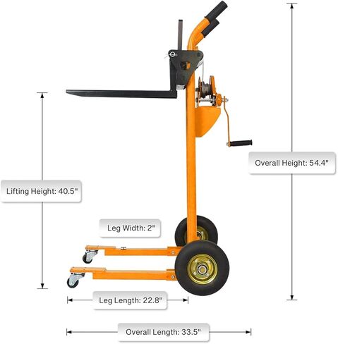 مواد حاملة الحاملة مواد البليت الهاوية ، مكدس يدوي ، 440 رطلا ، 35.4 "أقصى رفع ، شاحنة البليت الهيدروليكية dolly ، العجلات دوارة رفع طاولة الجدول ، 9.1" العجلات المطاطية شوكية مع منصة فولاذية in Kuwait