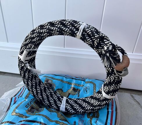 Generic حبل رعاة البقر الغربي باللونين الأبيض والأسود. سوجا شارا. تشافيندا. سرج الحصان روديو حبل. لاريات، 68 قدم in Saudi Arabia