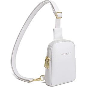 حقيبة سفر صغيرة من INICAT مصنوعة من الجلد وحقائب كروس للنساء وحقائب فاني وحقيبة كروس للجسم للنساء (بني داكن مضاد للسرقة) in Kuwait