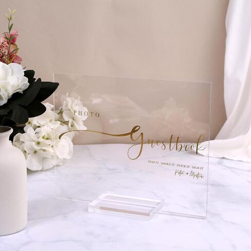 Uniqooo 20 Pack Black Acrylic Sign Sign Table Number ، 5 × 7 بوصة ، ورقة أكريليك DIY لحامل رقم جدول الزفاف ، علامات موقف عرض لأحداث الحفلات ، المكتب (قاعدة غير متضمنة) in Saudi Arabia