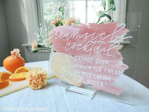 Uniqooo 20 Pack Black Acrylic Sign Sign Table Number ، 5 × 7 بوصة ، ورقة أكريليك DIY لحامل رقم جدول الزفاف ، علامات موقف عرض لأحداث الحفلات ، المكتب (قاعدة غير متضمنة) in Saudi Arabia