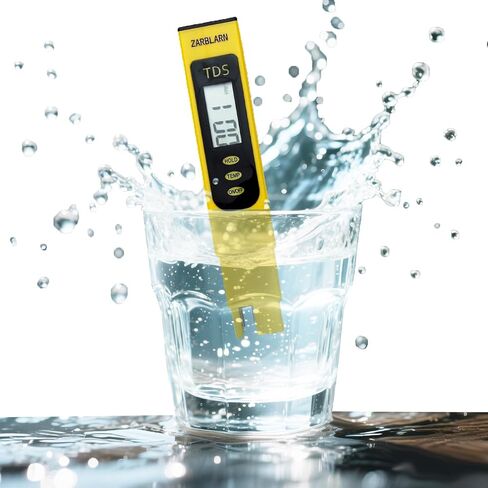 TDS Meter Digital Water Tester لمياه الشرب ، مجموعة اختبار البلياردو ، مجموعة اختبار صلابة المياه ، مجموعة اختبار المياه المائية ، مجموعة اختبار المياه المنزلية ، حمام سباحة رقمي PM Zero Water Salinity (أصفر) in Saudi Arabia