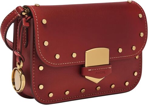 Fossil Lennox Crossbody Bag, Black/Leopard Haircalf in Saudi Arabia