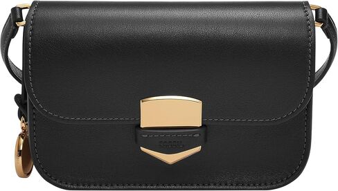 Fossil Lennox Crossbody Bag, Black/Leopard Haircalf in Saudi Arabia