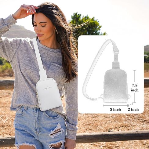 حقيبة سفر صغيرة من INICAT مصنوعة من الجلد وحقائب كروس للنساء وحقائب فاني وحقيبة كروس للجسم للنساء (بني داكن مضاد للسرقة) in Kuwait