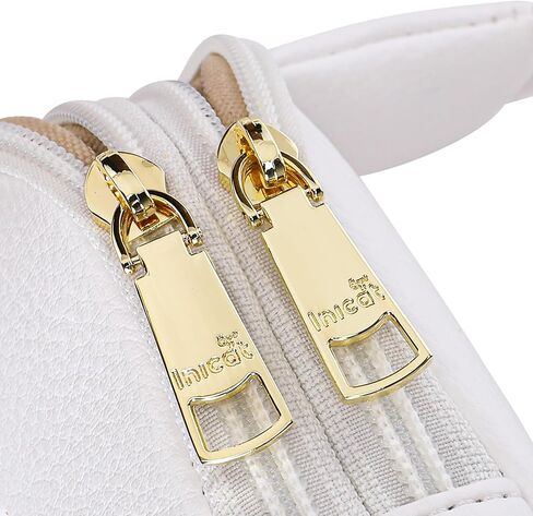 حقيبة سفر صغيرة من INICAT مصنوعة من الجلد وحقائب كروس للنساء وحقائب فاني وحقيبة كروس للجسم للنساء (بني داكن مضاد للسرقة) in Kuwait