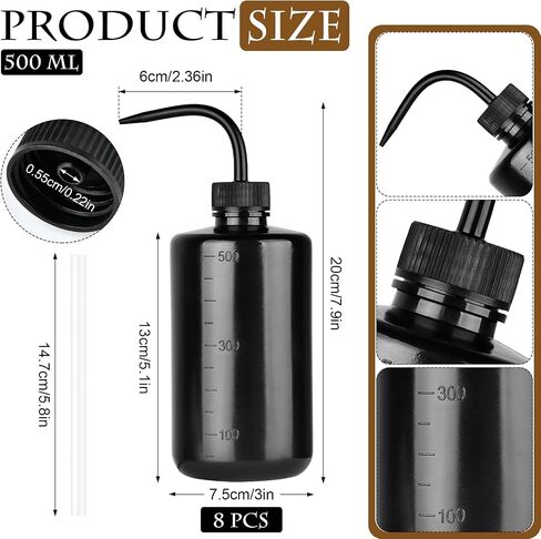 6Pcs 1000ml/34oz Wash Bottles,Plastic Squeeze Bottles,Clear Water Squirt Bottle,Tattoo Wash Bottle,Safety Watering Tools with Narrow Mouth for Tattoo Succulent Watering Medical Lab in Saudi Arabia