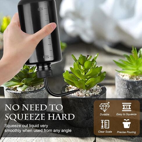 6Pcs 1000ml/34oz Wash Bottles,Plastic Squeeze Bottles,Clear Water Squirt Bottle,Tattoo Wash Bottle,Safety Watering Tools with Narrow Mouth for Tattoo Succulent Watering Medical Lab in Saudi Arabia