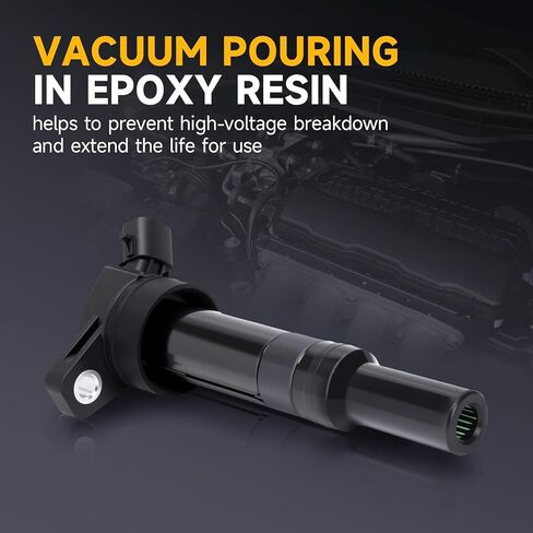 Set of 4 Ignition Coil Pack 2007 2008 2009 2010 2011 2012 Compatible with Nissan Altima Versa Sentra Cube Rogue Frontier 2013 2014 2015 Infiniti M56 FX50 QX60 QX70 2.5L 2.0L 1.8L Replace# UF549 in Kuwait