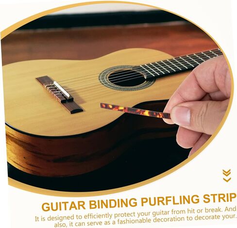 2pcs Guitar Edging Strips Wooded Guitar Part Fingertip Protector Easy Application Luthier Tools in Saudi Arabia
