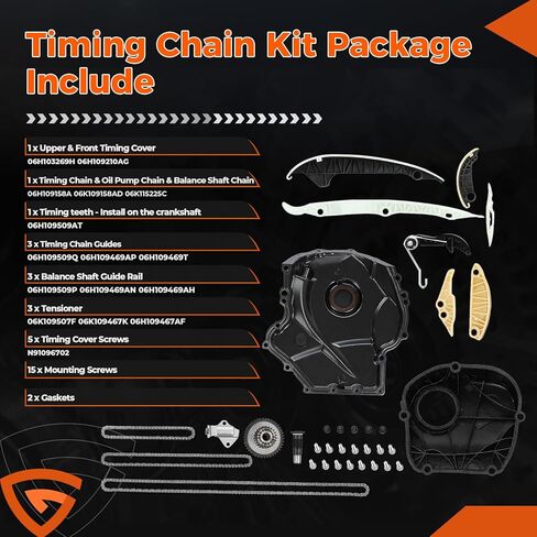 TKC8002 Engine Timing Chain Kit w/Chain Guide Rail Tensioner Fit For Chevy Equinox Captiva | Fit For Buick Regal Verano | Fit For GMC Terrain | Fit For Pontiac, 2.0 2.2 2.4L, Replaces# 12680750 in Kuwait