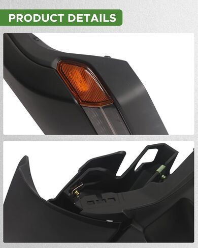 Frend Fender Flares مع الأضواء المتوافقة مع 2007-2017 Wrangler JK High Top Flares 2pcs غير مصممة in Kuwait