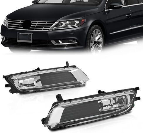 KARPAL Front Right Passenger Side Fog Light Driving Lamp Compatible with 2013-2017 VW Volkswagen CC, Replacement 3C8941700 VW2593125 in Saudi Arabia