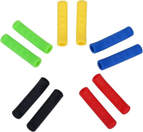 5 ألوان من السيليكون لمقبض الجبل/الطريق، غطاء رافعة الفرامل، ملحقات ركوب الدراجات (أحمر) in Saudi Arabia