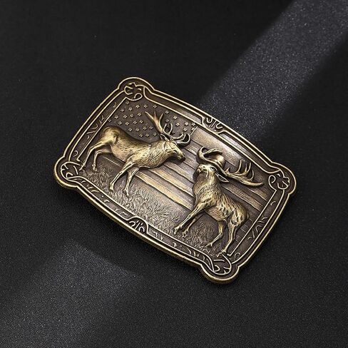 مشبك الحزام الغربي للرجال عتيقة رعاة البقر روديو تكساس الابازيم الحزام الثيران لونجورن in Kuwait