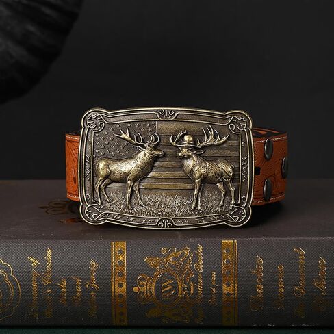 مشبك الحزام الغربي للرجال عتيقة رعاة البقر روديو تكساس الابازيم الحزام الثيران لونجورن in Kuwait