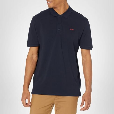 Hugo Men Fit Pitcated Logo Logo Shirt Shirt Shirt Shirt in Kuwait