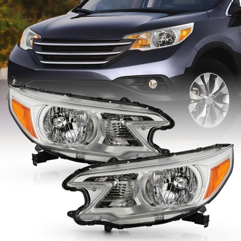 KEEKPO - For 2012-2014 Honda CR-V CRV Black Headlights Headlamps Assembly Pair Set Replacement Driver & Passenger Side in Kuwait