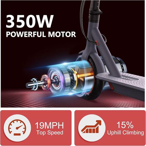 Maxshot Electric Scooter البالغين ، 22 ميل في الساعة ، ومدى 19-31 ميل ، وإطارات 10 بوصة ، وسكوتر كهربائي للبالغين مع محرك 500 واط ، وطيور قابلة للطي مع تعليق مزدوج in Kuwait
