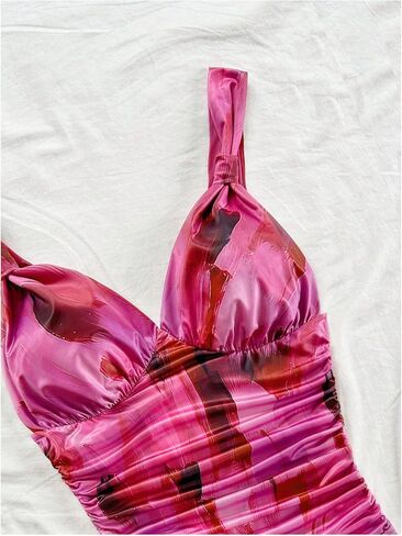 SOLY HUX Women's V Neck Tank Tops Y2K Ruched Backless Going Out Tops Textured Camisole Summer Outfits in Saudi Arabia