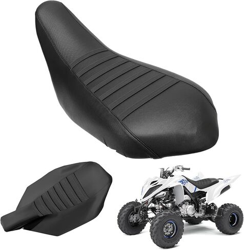 Seat Cover Compatible with 2000-2012 Yamaha Big Bear 400, Heavy Duty Leather ATV Seat Cover Replacement, Black in Kuwait