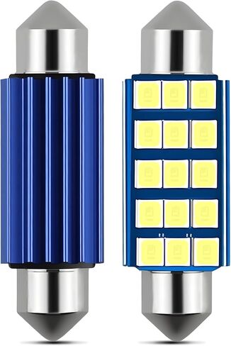 2PCS Interior Car LED Dome Light, Car Interior Lights, LED Extremely Bright Bulbs, Bright White Top Light Map Tail Light Cab Bulb, 578 Led Bulb for Trunk Map Light Dome Light (White, 2PCS) in Saudi Arabia
