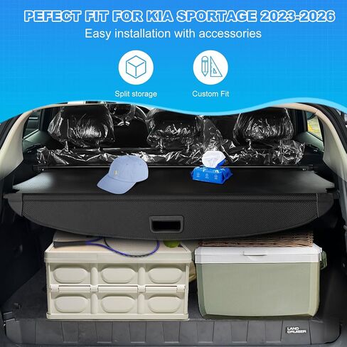 غطاء شحن Auxko القابل للسحب لـ Hyundai Tucson 2025-2022 ، غطاء ظل أمتعة أمتعة الغلاف الجذع لعام 2025 2024 2023 in Kuwait