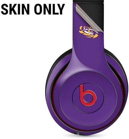 غلاف صوتي من Skinit متوافق مع Beats Solo 3 Wireless - تصميم LSU Tigers Mascot مرخص رسميًا in Saudi Arabia