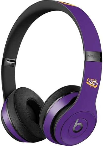 غلاف صوتي من Skinit متوافق مع Beats Solo 3 Wireless - تصميم LSU Tigers Mascot مرخص رسميًا in Saudi Arabia
