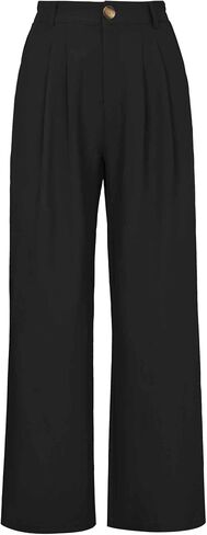 Allegra K Wide Leg Pants for Women's High Elastic Waisted Office Work Trousers Pant Business Casual Outfits in Saudi Arabia