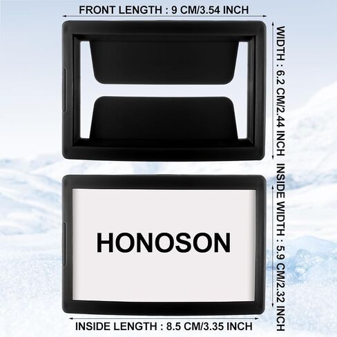 Honoson 4 Pack Ski Pass Holder Ski Goggles Pass Holder Resort Season Fits 3.3 x 2 Inch Standard Credit Card Sized (Black) in Saudi Arabia