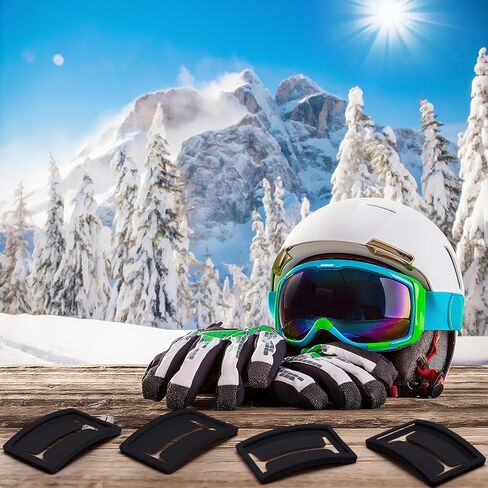 Honoson 4 Pack Ski Pass Holder Ski Goggles Pass Holder Resort Season Fits 3.3 x 2 Inch Standard Credit Card Sized (Black) in Saudi Arabia