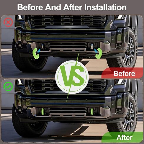 غطاء خطاف السحب لسيارة GMC Sierra 1500 2019-2024، أغطية وصلة السحب المخصصة متوافقة مع ملحقات GMC Sierra 1500، قطعتان - أحمر in Kuwait