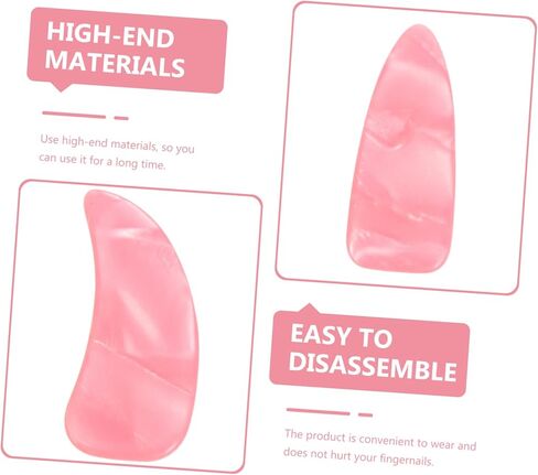 Toyvian Colored Guzheng Practice Nail Covers with Powder Thickened Flat Finger Protectors with Reusable Adhesive Tapes Comfortable for Guzheng Players in Kuwait