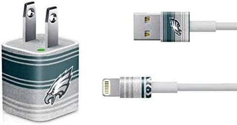 Skinit Decal Skin Compatible with iPhone Charger (5W USB) - Officially Licensed NFL Philadelphia Eagles Trailblazer Design in Saudi Arabia