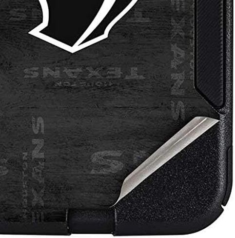 غلاف هاتف Skinit متوافق مع حافظة OtterBox Commuter لهاتف iPhone 12 - تصميم أبيض وأسود مرخص رسميًا من NFL Houston Texans in Saudi Arabia